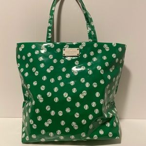RARE - Kate Spade Tennis Green Bag Purse Bon Shopper Daycation Tote 2012